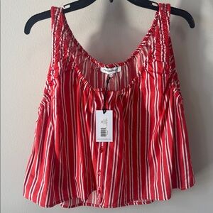 We Wore What Belly Stripe Neck Cami